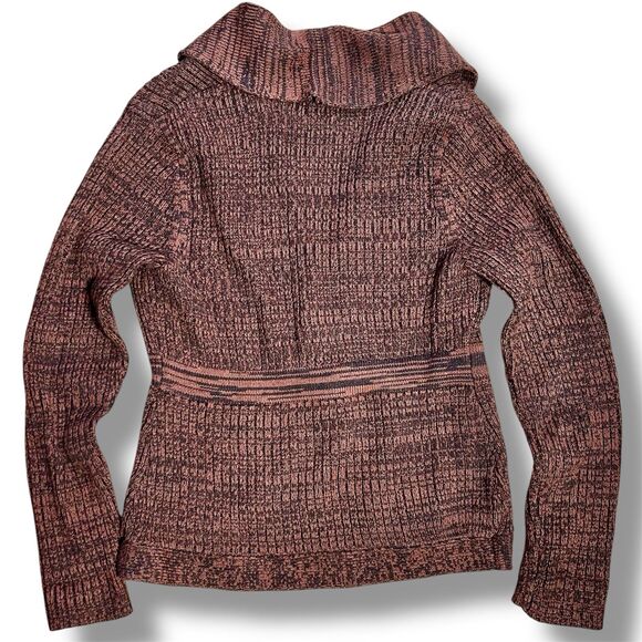 Petite Ribbed Shawl Collar Cardigan Sweater with Fitted Waist size SP Apt 9 - Picture 7 of 7